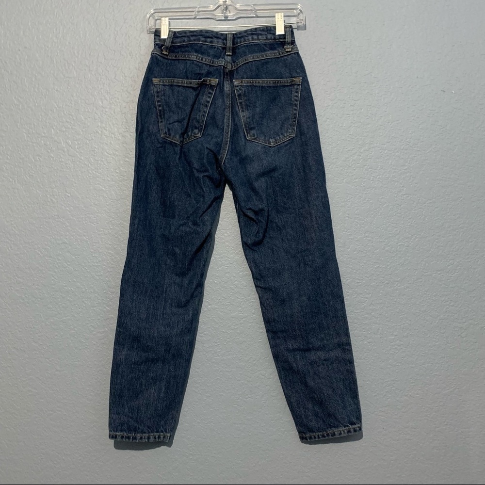 Topshop Mom Mid Wash Blue Jeans - Picture 4 of 5